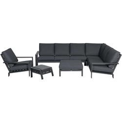 Garden Impressions Coba loungeset 7-delig - zwart