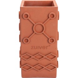 Zuiver Graphic Vaas Vierkant Terracotta