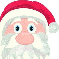12x Kerstman/Santa Kerst servetten rood 33 cm - Feestservetten