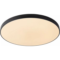 Gigantische zwarte plafondlamp 80 cm dia LED Dim 80W 2700K 3 StepDim