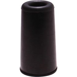 Deltafix Deurbuffer - deurstopper - zwart - rubber - 75 x 40 mm - Deurstoppers