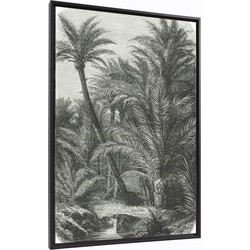 Kave Home - Bamidele palm afbeelding 60 x 90 cm