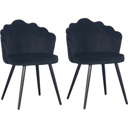 PoleWolf - Crown chair - Black - Promotion - Set of 2