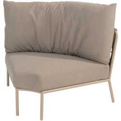 Comino organisch XL hoekelement latte