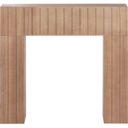 Beliani BUNBURY - Schoorsteenmantel-Lichte houtkleur-MDF