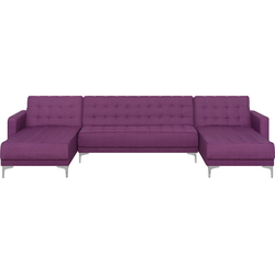 Beliani ABERDEEN - Modulaire Sofa-Paars-Polyester