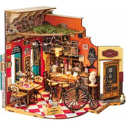 Robotime Cheers Bar en Dining Miniatuur Bouwpakket Modelbouw