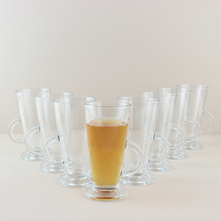 OTIX Latte Macchiato Glazen - 280 ml - 8 Stuks met Oor - Cappuchino - Theeglazen met oor