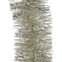 Decoris kerstslinger - licht parel/champagne - 270 x 10 cm - glans - Kerstslingers