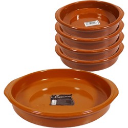 Set van 5x stuks tapas borden/ovenschalen Alicante met handvatten 34 en 18 cm - Snack en tapasschalen