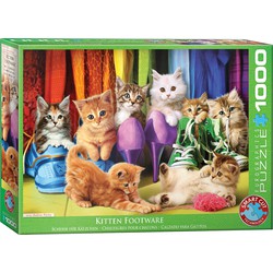 Eurographics Eurographics puzzel Kitten Footware - 1000 stukjes