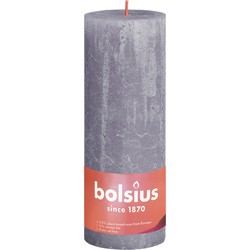 Rustic Shine Blockkerze 190/68 Frosted Lavender - Bolsius