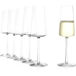 set/6 champagne flute 24 cl Power