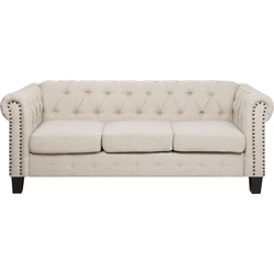 CHESTERFIELD - Chesterfield bank 2-zits - Beige - Polyester