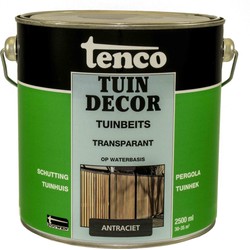 Tuindecor transparant antraciet 2,5l verf/beits - tenco