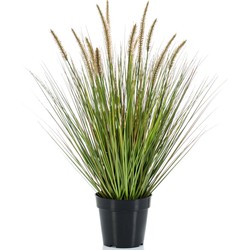 Kunstplant groen gras sprieten 71 cm. - Kunstplanten