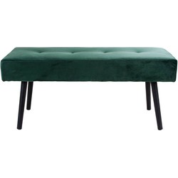 Skiby - Bench in  dark green velvet with black legs HN1206