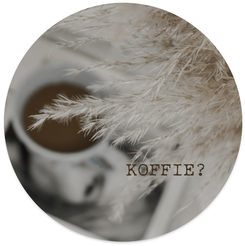 Label2X Muurcirkel koffie? Ø 40 cm / Dibond - Aanbevolen - Ø 40 cm - 