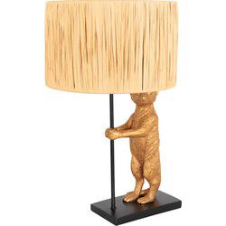Anne Lighting - tafellamp - Animaux - zwart - gras kunststof metaal - dierenlamp - E27 - 3712ZW