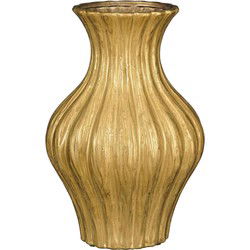 Mica Decorations Vaas Jura - 26.5x26.5x40 cm - Keramiek - Goud