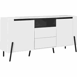 Beliani BLACKPOOL - Sideboard-Wit-Vezelplaat