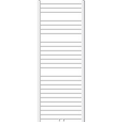 Badkamerradiator Sahara 600 x 1500 mm Wit gebogen met middenaansluiting