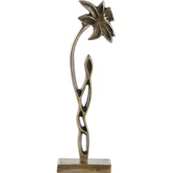 Light & Living - Ornament DAFFODIL - 12x7.5x40cm - Brons