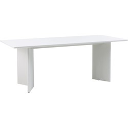 Eettafel Rechthoek 200cm - Greige MDF - 90x200x75cm - Palma