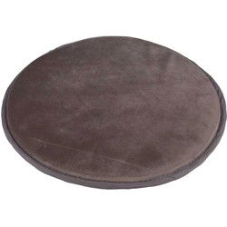 6 stuks Anti-Slip Stoelkussens Eetkamer Fluweel tbv Kuipstoel 34 cm - Taupe