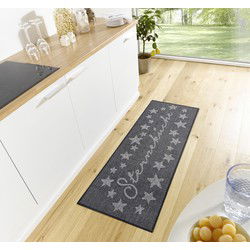 Loper Keuken - Sterren - Zwart - 62x150 cm