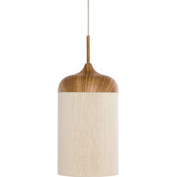 Light & Living - hanglamp - Dania - beige naturel - katoen metaal - Ø 22cm - E27 - 2985543