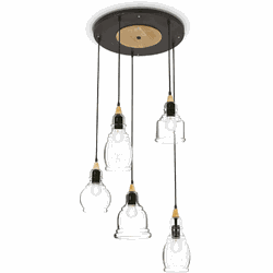 Ideal Lux - Gretel - Hanglamp - Metaal - E27 - Zwart