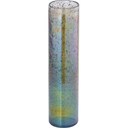 PTMD Windlicht Margret - 10x10x45 cm - Glas - Groen