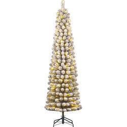 Black Box Kunstkerstboom Charlton - 58x58x230 cm - PVC - Bevroren Groen - 180LED