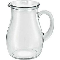 Glazen water karaffen van 1 Liter Roxy - Sapkan/waterkan - Waterkannen