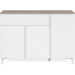 Buffet 3 deuren, 1 lade L133 cm - BERTRIX