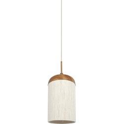 Light & Living - hanglamp - Dania - beige naturel - katoen metaal - Ø 27cm - E27 - 2985643