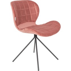 ZUIVER Chair Omg Velvet Old Pink