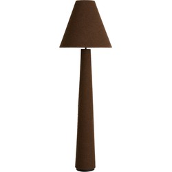 Light & Living - vloerlamp - Devia - bruin - textiel - schemerlamp - E27 - 1891661