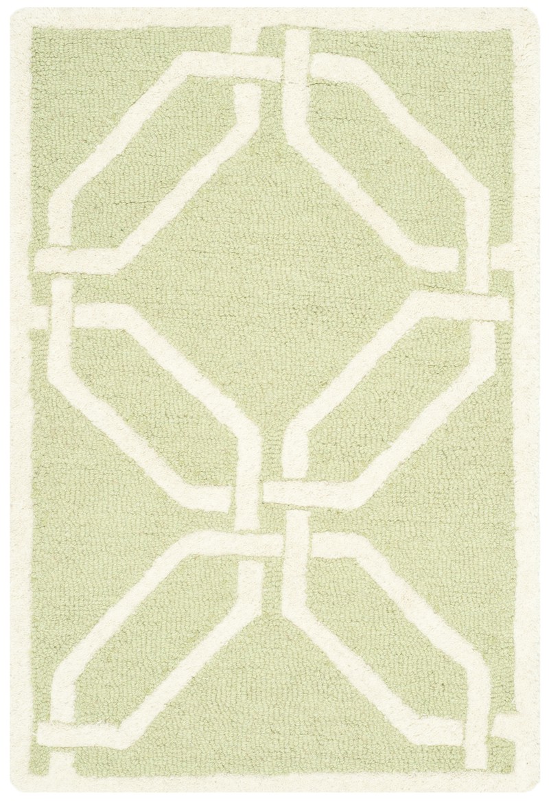 Safavieh Modern Indoor Hand Tufted Area Rug, Cambridge Collection, CAM311, in Lime & Ivory, 91 X 152 cm - 