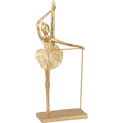  J-Line Decoratie Figuur Ballerina Been Omhoog - Goud
