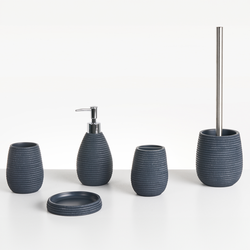 QUILCA - Badkameraccessoireset - Donkerblauw - Polyresin