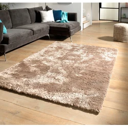 Hoogpolig vloerkleed - Curacao taupe - 080 X 150 CM