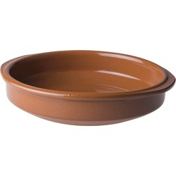 1x Tapas schaaltjes terracotta 20 x 4,5 cm - Serveerschalen