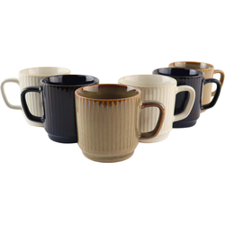 OTIX Koffiekopjes - 6 Stuks - 270 ml - Div. Kleuren - Keramiek - TONE
