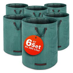 Tuinafvalzak Set van 6 x 280 Liter Groen
