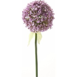 Kunstbloem Sierui / Allium - lila paars - steel van 70 cm - Kunstbloemen