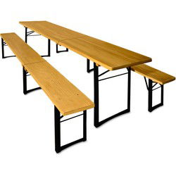 Biertafel set 3-delig 220cm opvouwbaar