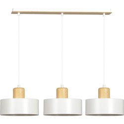 scandinavische hanglamp Leone Wit 3-lichts