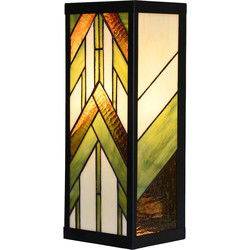 Lumilamp Wandlamp Tiffany Beige Glas